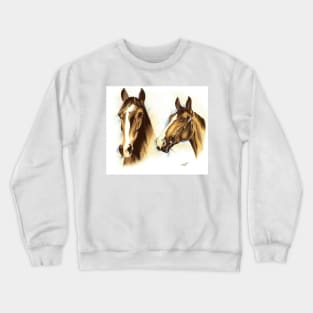 Horses drawing Crewneck Sweatshirt